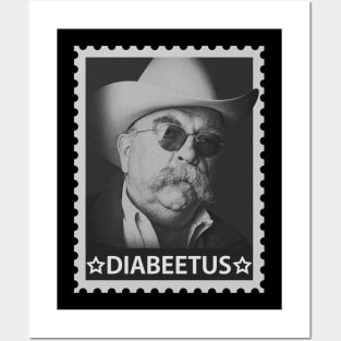 Diabeetus Stamp BW Posters and Art